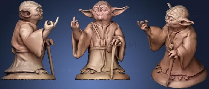 3D model Middle Finger Yoda (STL)